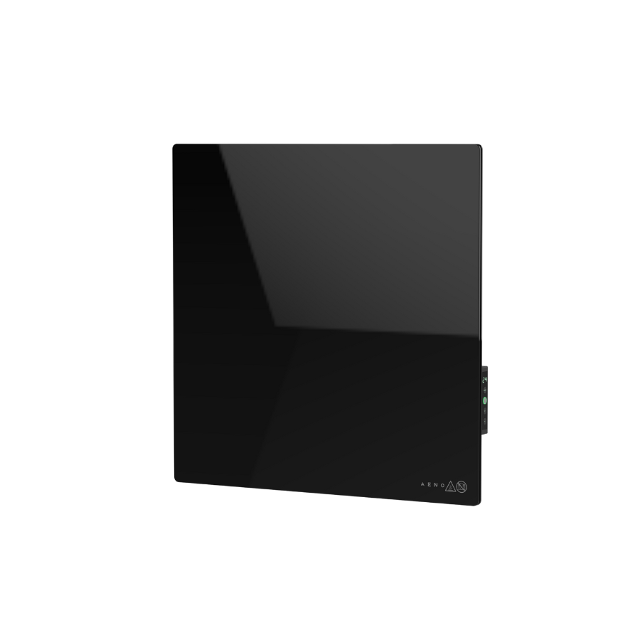 Aeno Gh12s Glaswandheizung 500w Ir- Und Konvektions-app + Schwarze Frontplatte