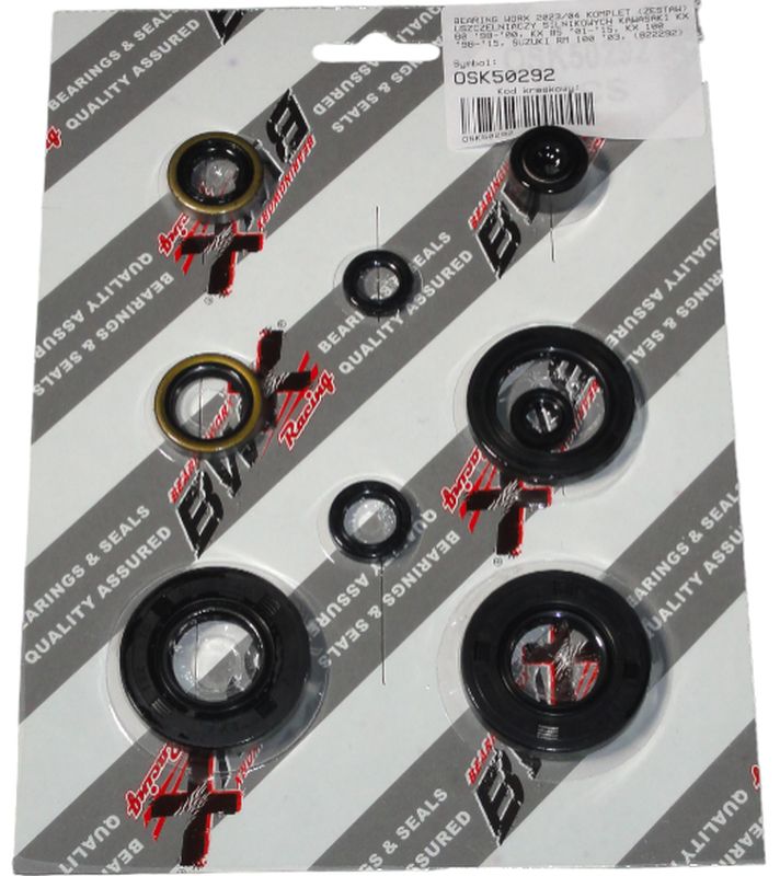 Bearing Worx Motordichtungssatz Kawasaki Kx 80 '98-'00, Kx 85 '01-'15, Kx 100 '98-'15, Suzuki Rm 100 '03, (822292)