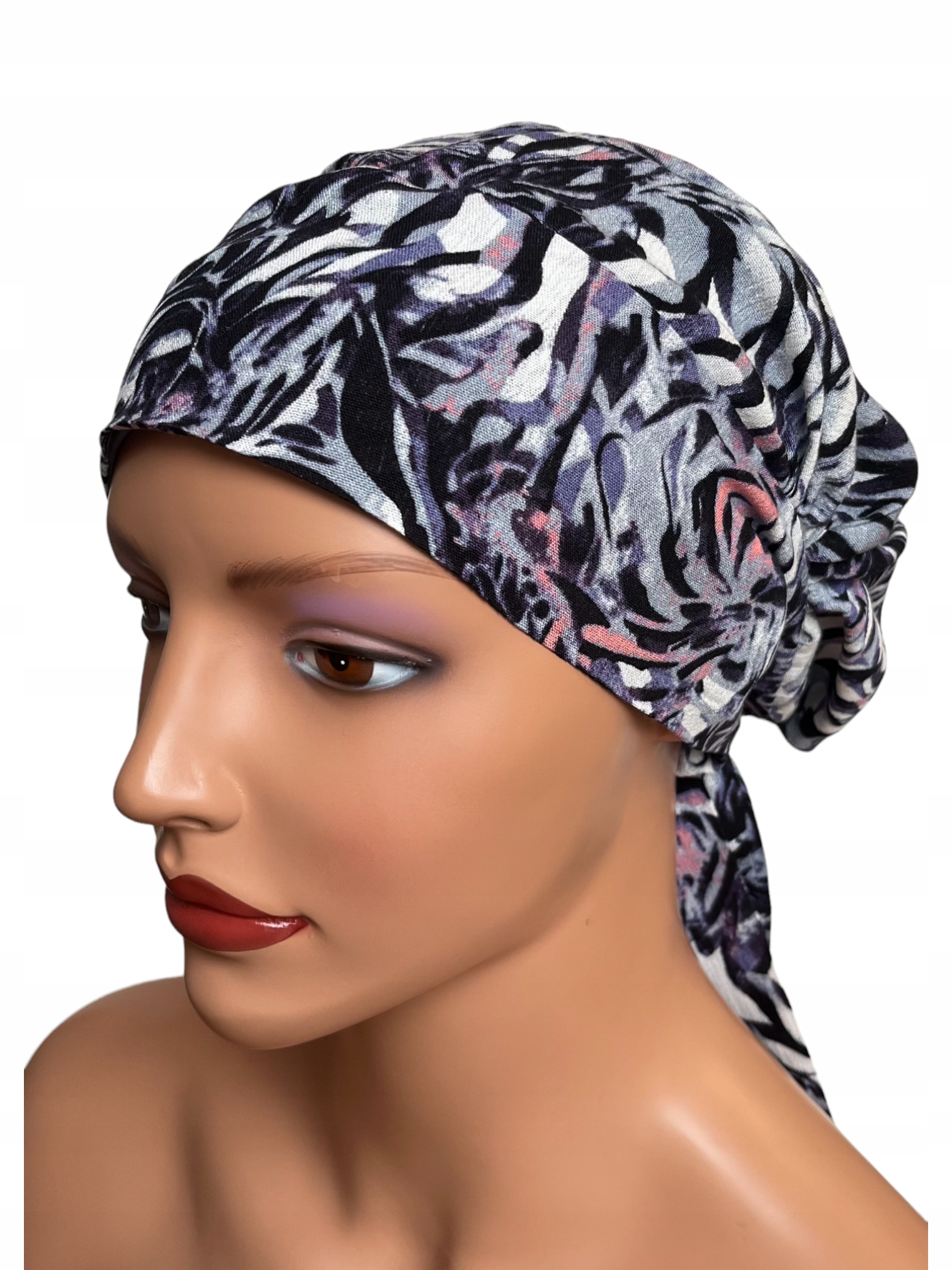 Turban Eva W-395, Geknitterter Schal Aus Viskose, Ebenfalls Nach Der Chemotherapie