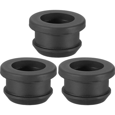 3-teiliges Set Schwarzer Kabeldurchführungen Für Schreibtische Mit 20 Mm Durchmesser, 16 Mm Innendurchmesser, Gummi-kabeldurchführungen Für Kabelösen, Spritzwände In Fahrzeugen, Kabelschutzstopfen