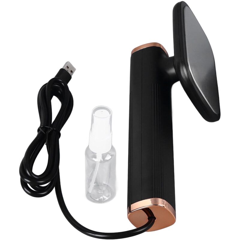 Rotationsdampfbügeleisen, 20 Ml Fassungsvermögen, Mini-bügeleisen Mit Usb-anschluss, Für Zuhause, Reisen, Studentenwohnheime, Schwarz