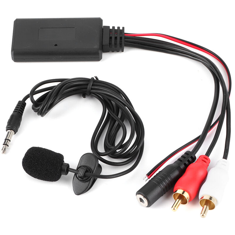 Bluetooth Aux Modul 2 Rca Kabeladapter Mit Freisprechmikrofon Für Alpine Pioneer