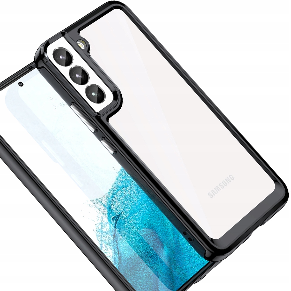 Weltraum-schutzhülle Für Samsung Galaxy S23+ Mit Flexiblem Rahmen, Schwarz