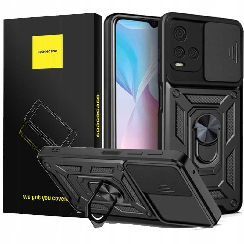 Spacecase Camring Vivo Y21s Schwarz