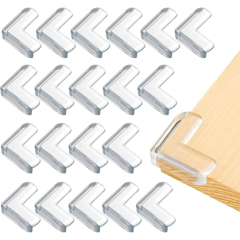 20er-packung Eckenschoner Für Babytische, Transparent Und Flexibel, Schutz Vor Scharfen Ecken