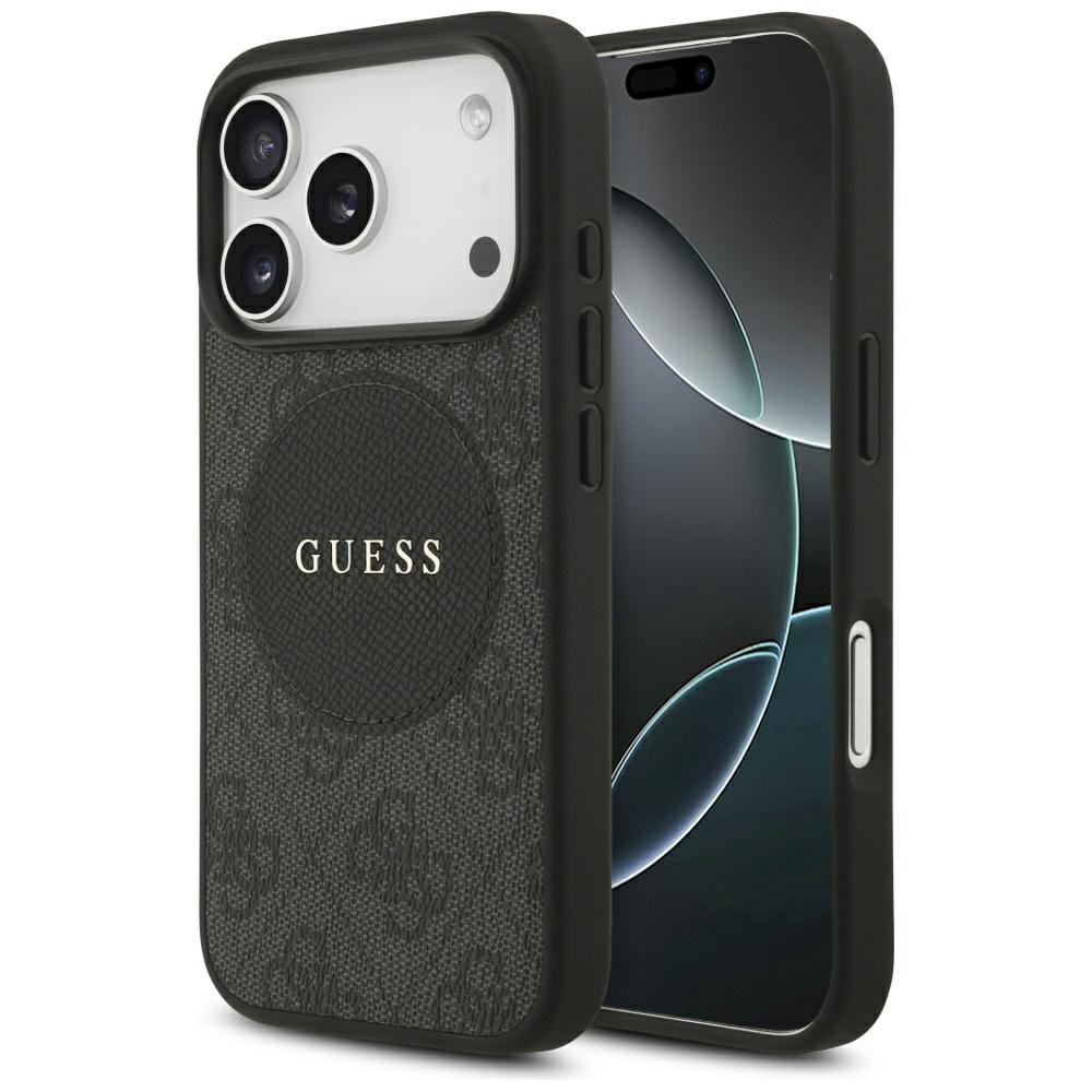 Guess 4g Circle Classic Logo Magsafe Hülle Für Iphone 17 Pro, Schwarz