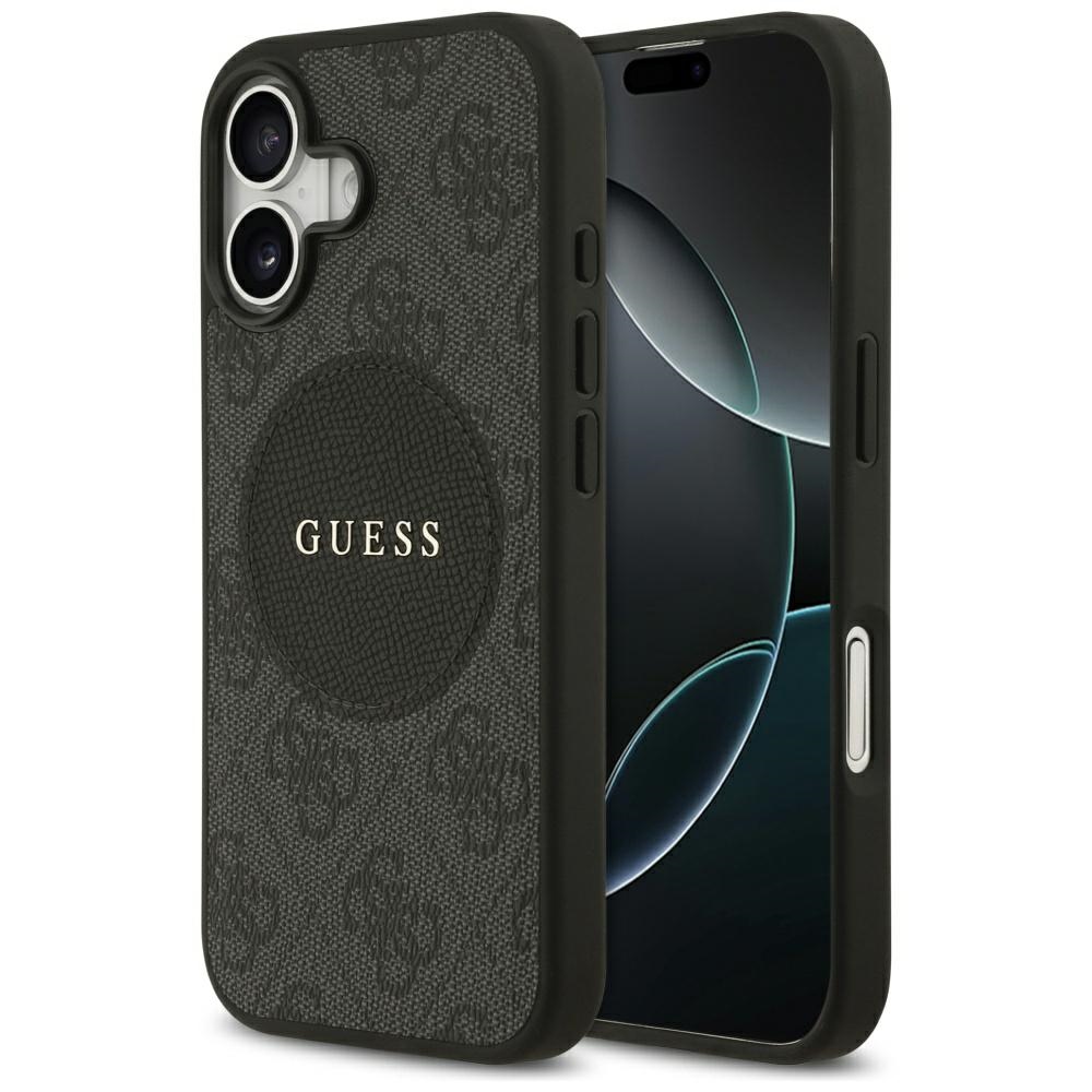 Guess 4g Circle Classic Logo Magsafe Hülle Für Iphone 17 Schwarz