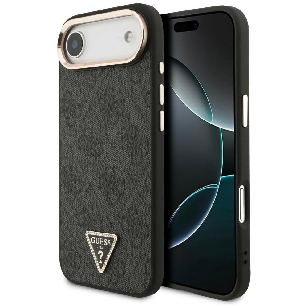 Guess 4g Triangle Logo Magsafe Hülle Für Iphone Air Schwarz Gold