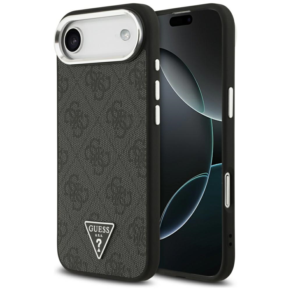 Guess 4g Triangle Logo Magsafe Hülle Für Iphone Air Schwarz Silber