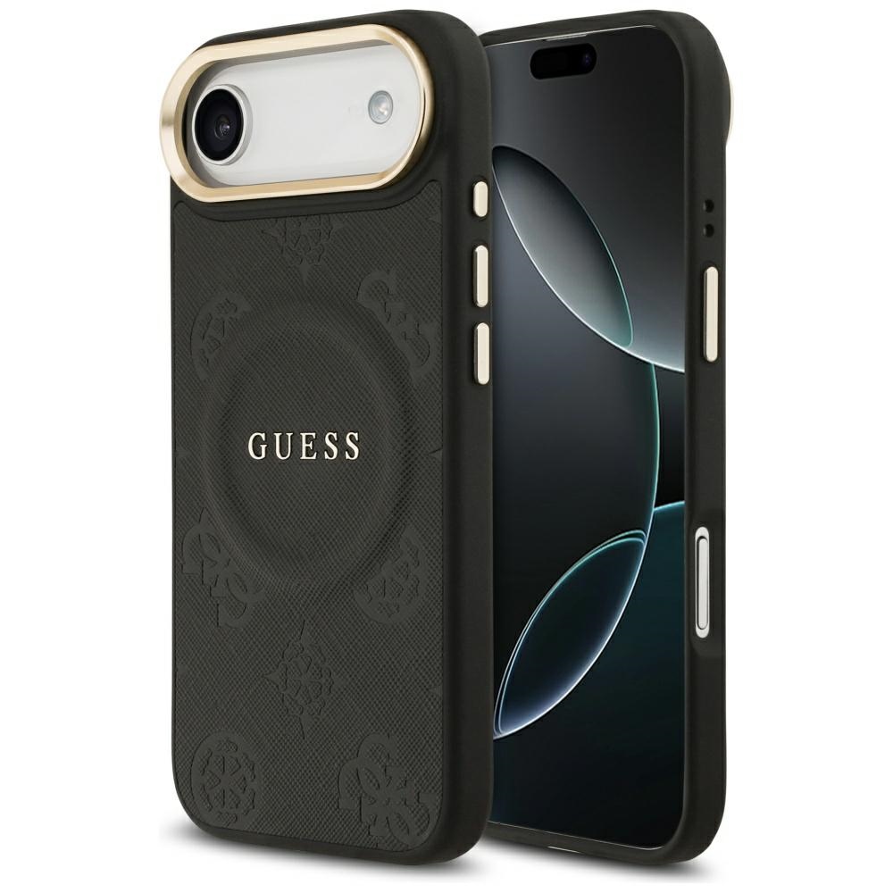Guess Peony Hot Stamp Magsafe Hülle Für Iphone Air Schwarz