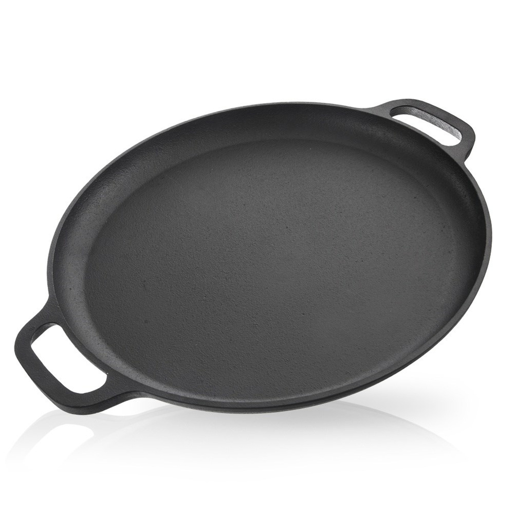 Gusseiserne Bratpfanne Für Gas-, Induktions- Und Herdplatten (35 Cm)