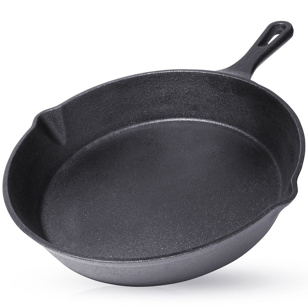 Gusseiserne Bratpfanne Für Gas-, Induktions- Und Herdplatten (25 Cm)