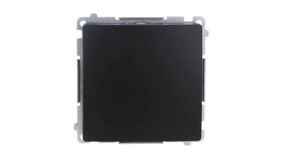 Simon Basic Einpoliger Schalter (modul) 16ax, 250v, Schraubklemmen Schwarz Bmw1a.01/49