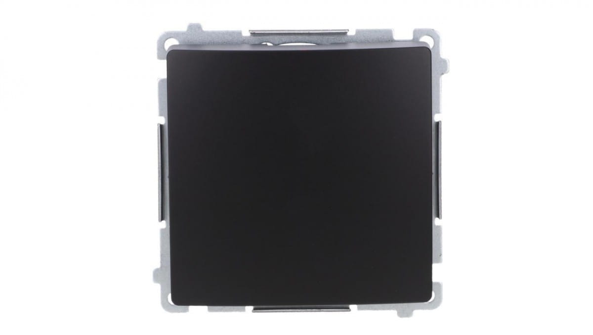 Simon Basic Einpoliger Schalter (modul) 10ax, 250v, Schnellverbinder, Schwarz Bmw1.01/49