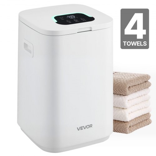 Handtuchwärmer Eimer Wärmegerät 20 L Mit Led-anzeige & Einstellung (timer & Temperatur) & Sicherheitsschloss & 4 Haken, Towel Warmer Für Spa Zuhause Badezimmer Waschküche Weiß