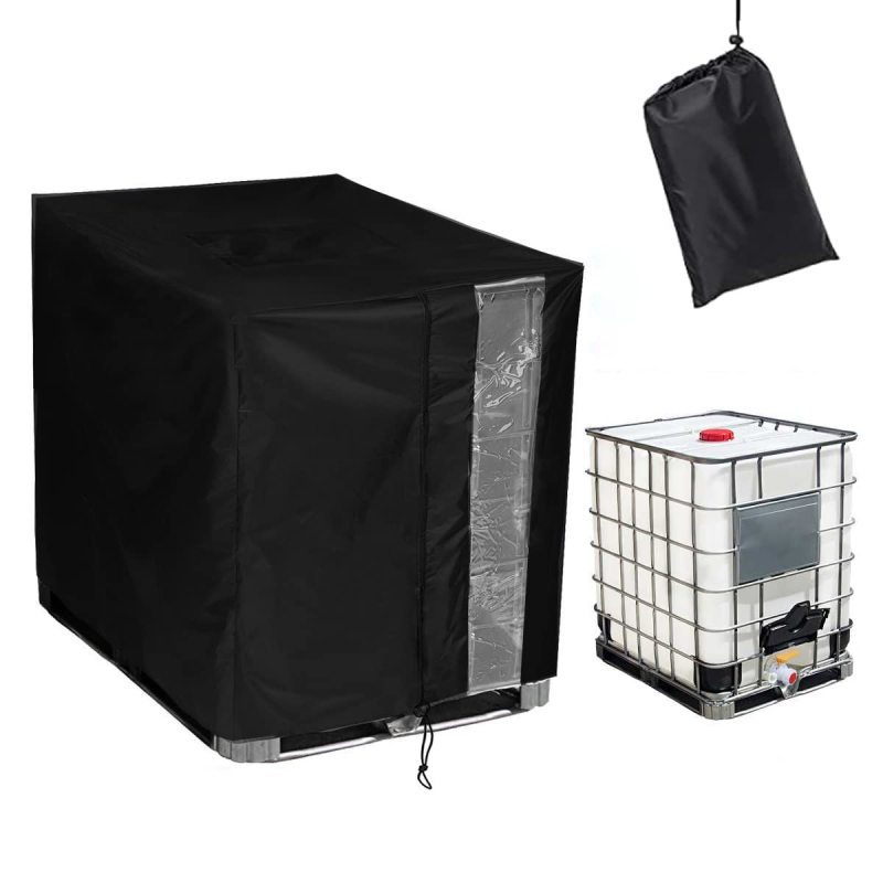 Wasserdichter 600d Ibc-containerdeckel Mit Uv-schutz Und Füllstandsanzeige (1000 L)