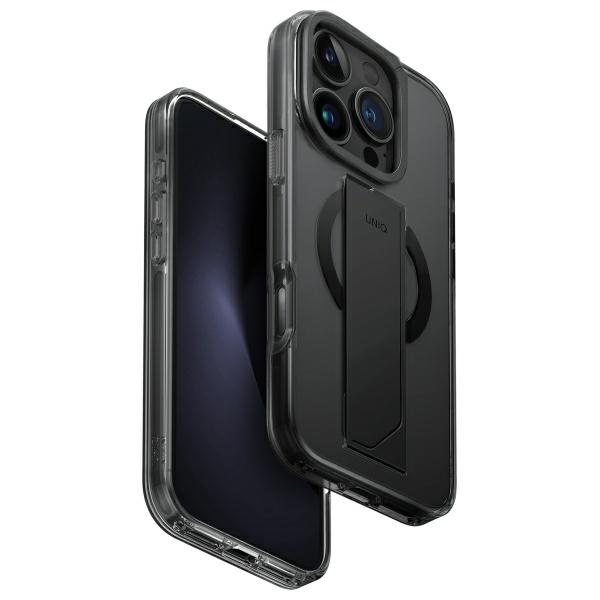 Uniq Heldro Max Iphone 16 Pro 6,3" Magclick Ladehülle Schwarz/vapor Smoke