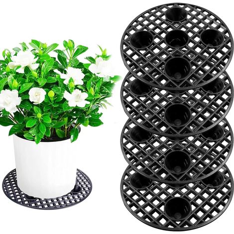 Stück, Durchmesser: 20 Cm, Runde Kunststoff-untersetzer Für Blumentöpfe, Geeignet Für Drinnen, Draußen, Bonsai, Schnittblumen Und Gartenpflanzen, Zum Schutz Der Erde
