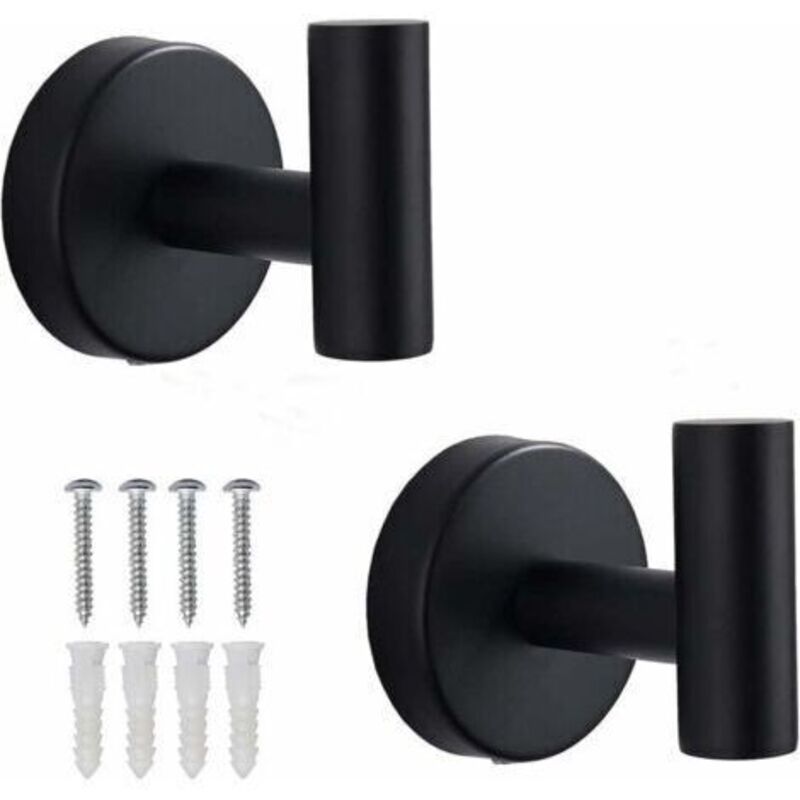 Handtuchhaken, Badezimmerhaken, Robuste Wandhaken Aus Edelstahl Sus 304 Für Badezimmer, Wandhaken Zum Aufhängen, Handtuchhaken, 2er-pack
