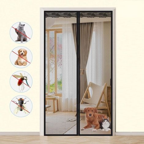 Ultradünnes Magnetisches Moskitonetz Für Türen, 110 X 210 Cm – Insektenschutz Für Türen Oder Fenster, Einfach Zu Montieren Und Wiederverwendbar