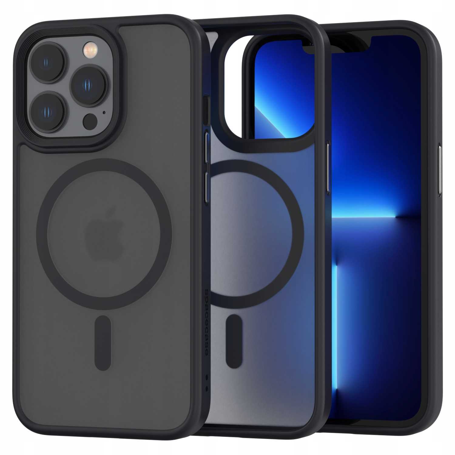 Spacecase Hybrid Mag Iphone 13 Pro Schwarz