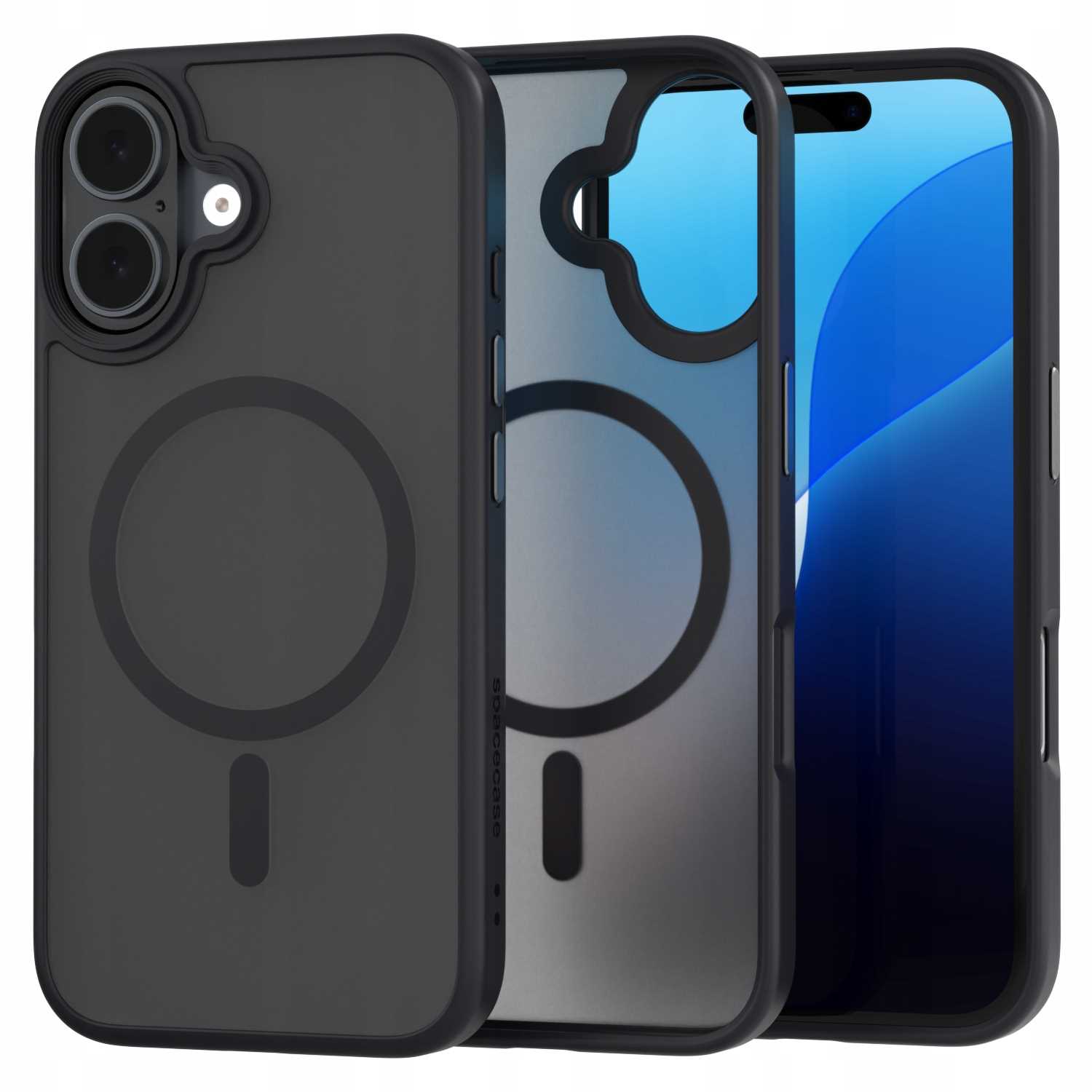 Spacecase Hybrid Mag Iphone 16 Schwarz
