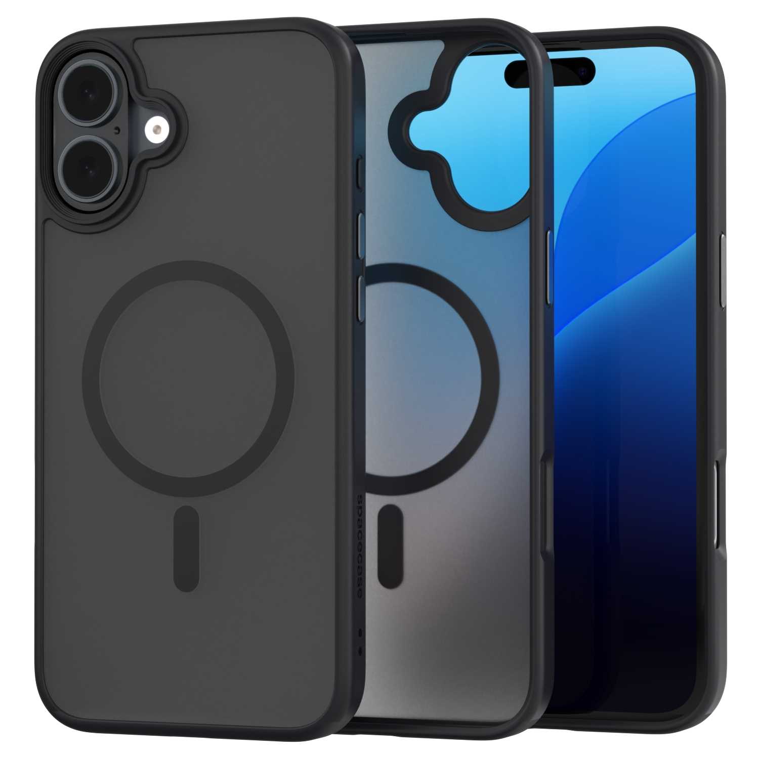 Spacecase Hybrid Mag Iphone 16 Plus Schwarz
