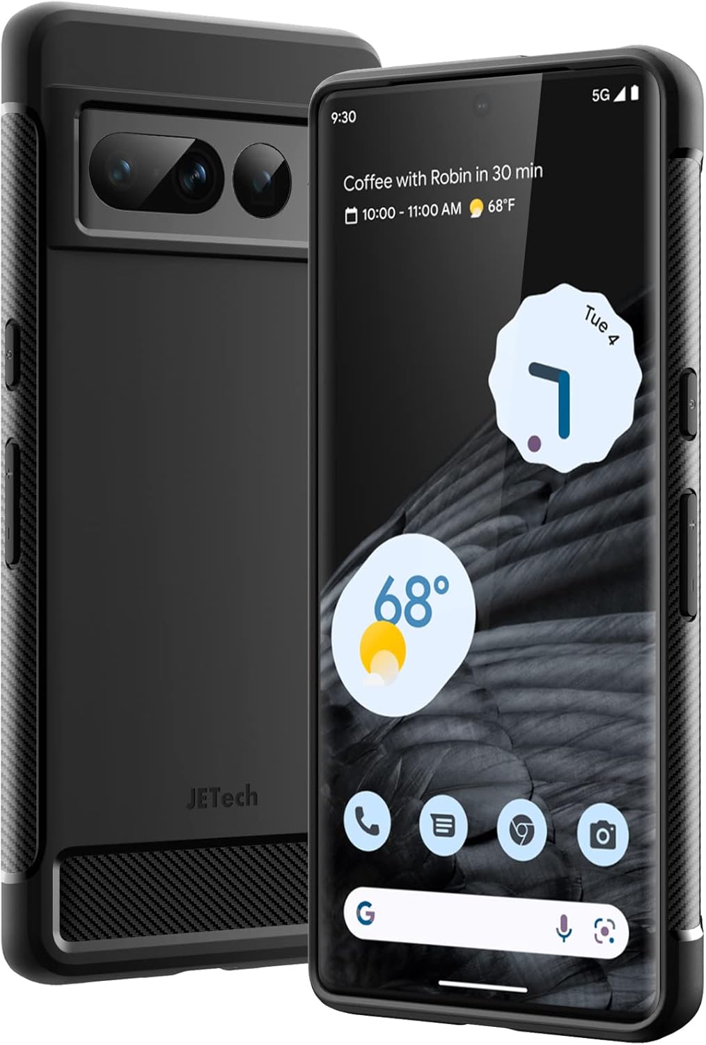 Schutzhülle Für Google Pixel 7 Pro, Mattschwarz