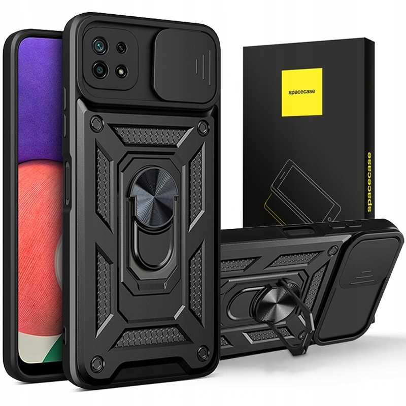 Spacecase Camring Galaxy A22 5g Schwarz