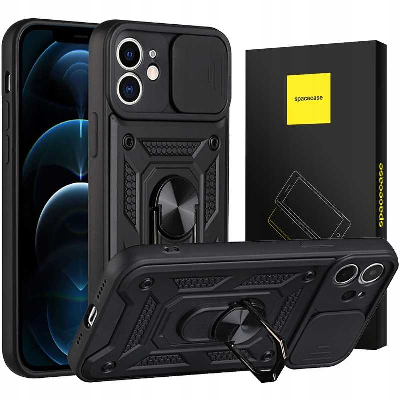 Spacecase Camring Iphone 12 Mini Schwarz