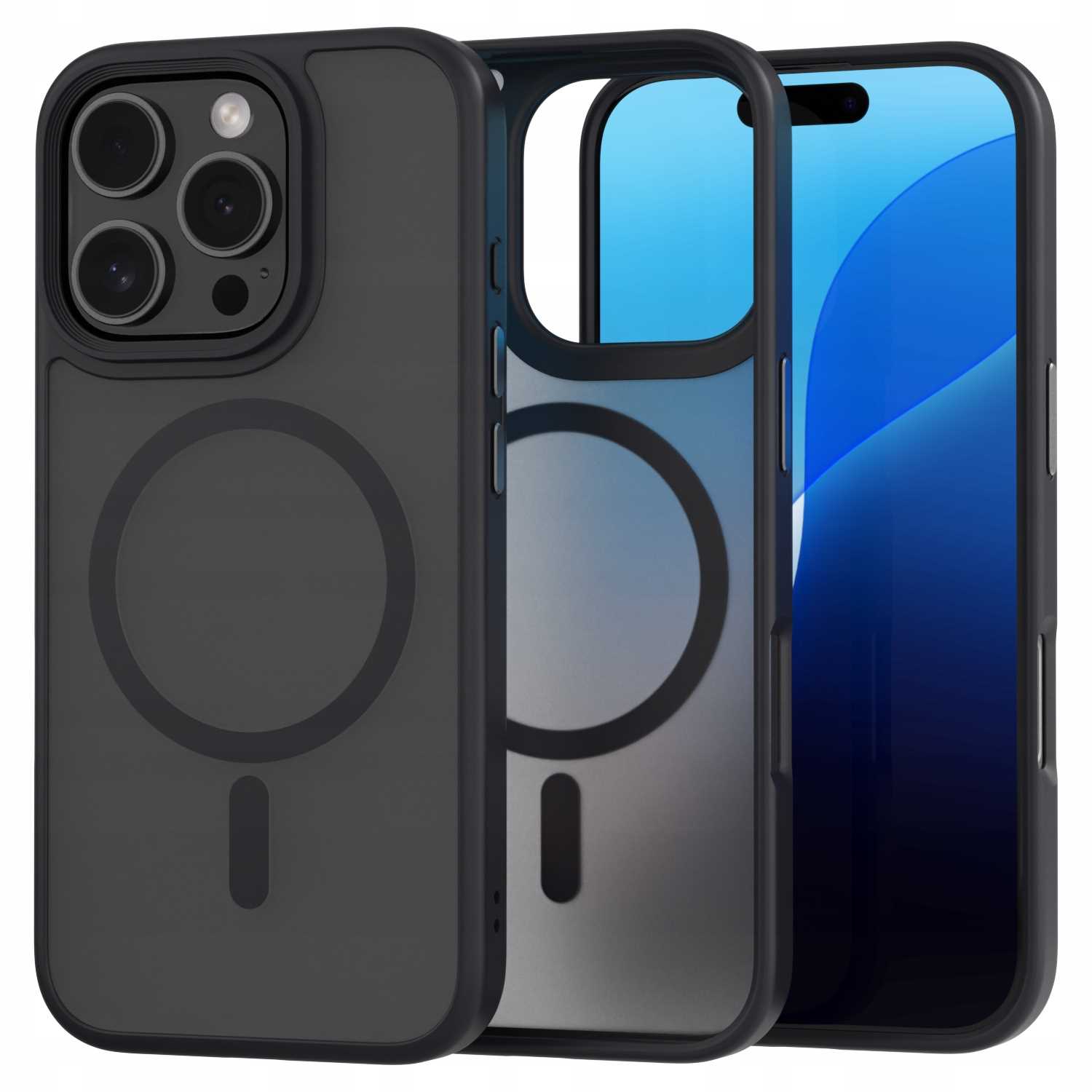 Spacecase Hybrid Mag Iphone 16 Pro Schwarz
