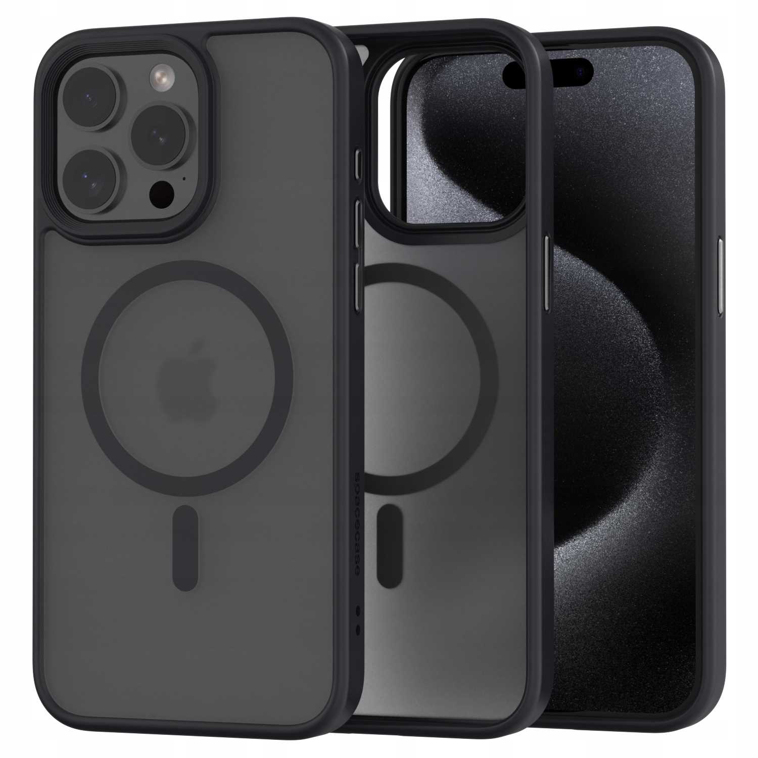 Spacecase Hybrid Mag Iphone 15 Pro Max Schwarz
