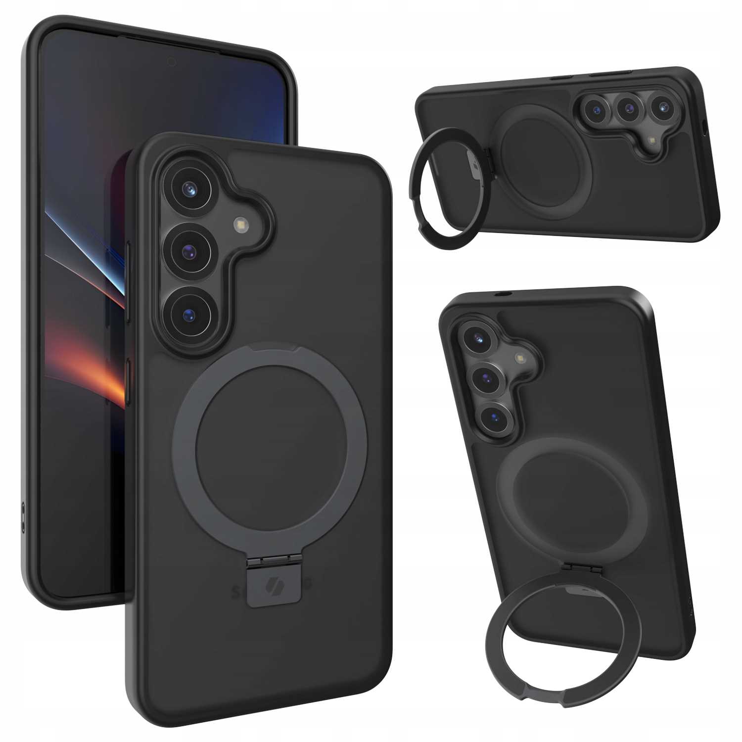 Spacecase Ring Pro Galaxy S25 Schwarz