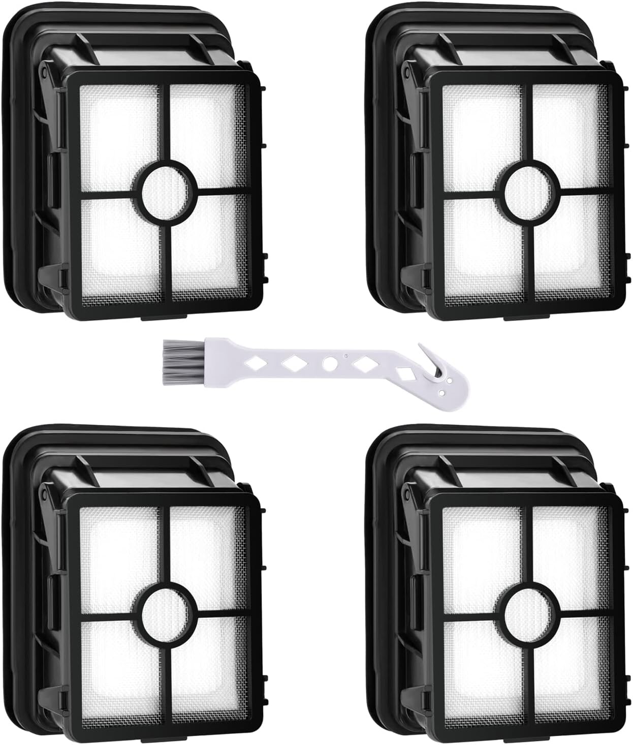 Zubehör Für Bissell Crosswave 3-in-1, 4-teiliges Set 1866f Crosswave Ersatzfilter Für Bissell 17132 Und Pet Pro 2225n, Nass- Und Trockensaugerfilter Für Bissell