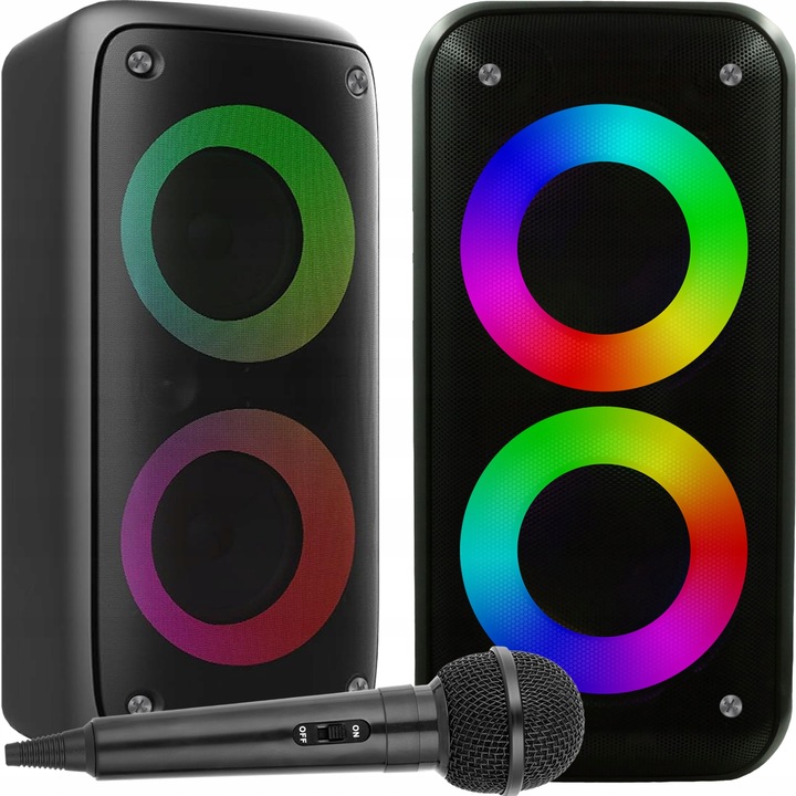 Kabelloser Bluetooth-lautsprecher Xxl Party-säule Karaoke Boombox Mikrofon