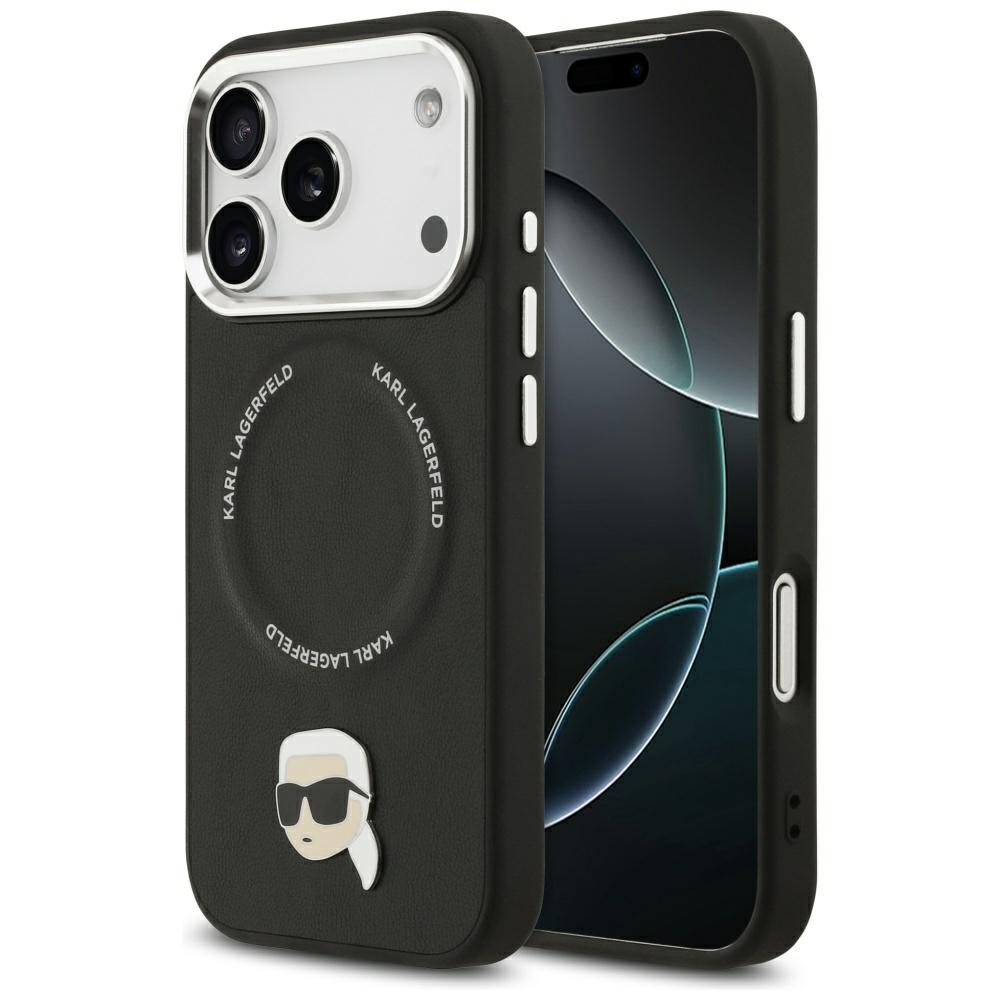 Karl Lagerfeld Karl Pin Magsafe Hülle Für Iphone 17 Pro Schwarz
