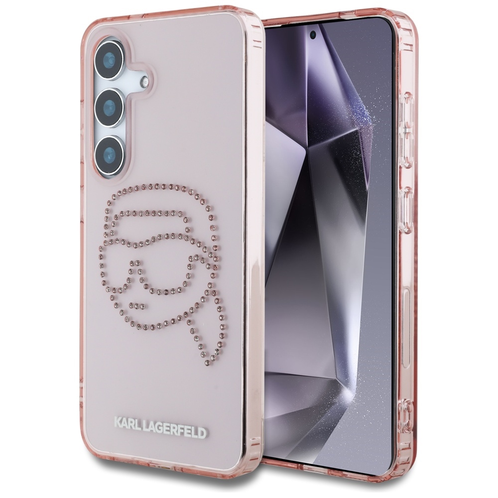 Karl Lagerfeld Strass-hülle Mit K.-kopf-logo Für Samsung Galaxy S25, Pink
