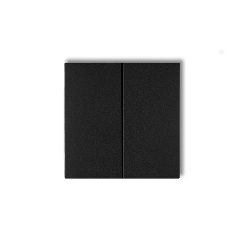 Karlik Ergänzungsprodukte, Schwarz Matt, Doppeltasten Für Deco-, Icon-, Flexi- Und Mini-schalter (2er-set) 12dkl-2