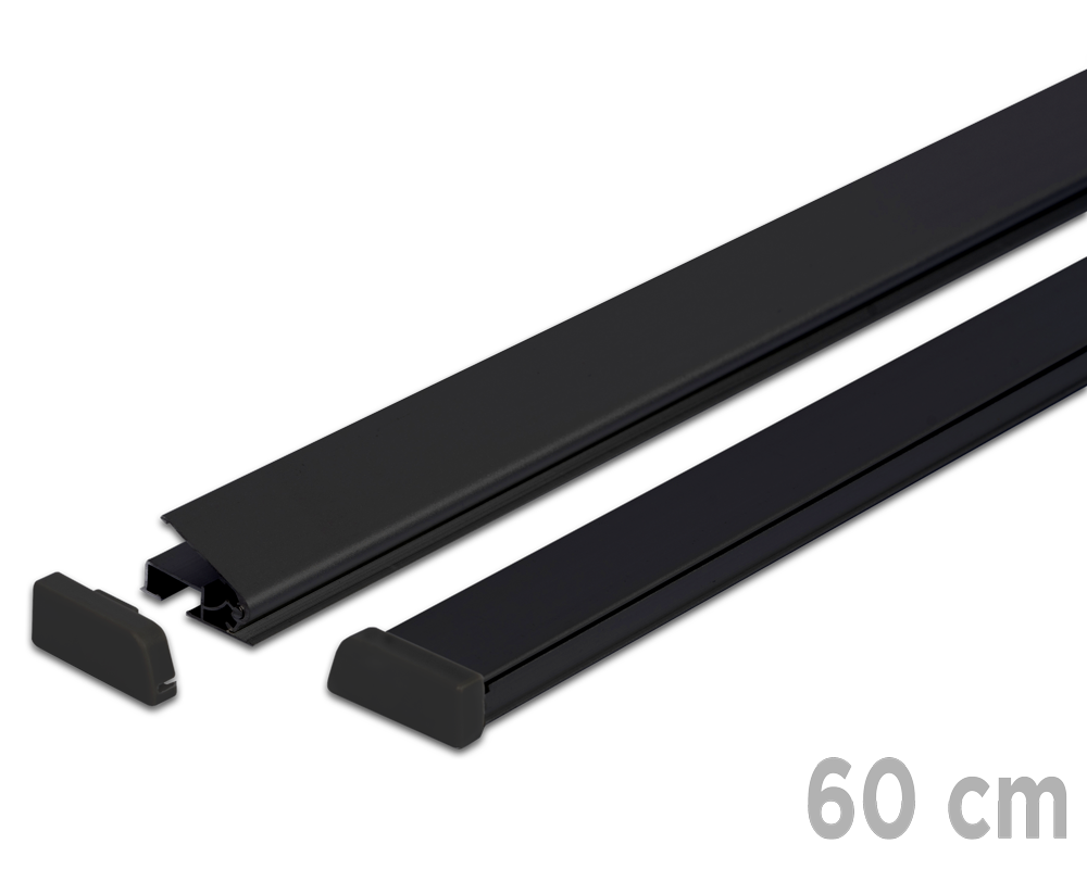 Schwarze Aluminium-plakatplatte 60 Cm A1 Mit Aufhängern – Schneller Grafikaustausch
