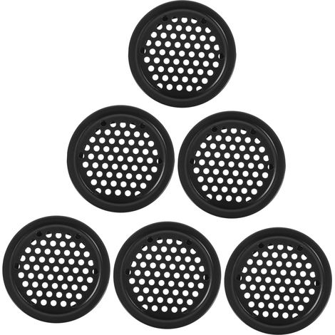 Atmungsaktive Kleiderschranklüftungen Aus Netzgewebe, Runde Kleiderschranklüftung Aus Netzgewebe, Schwarze Möbellüftung Aus Metall, Edelstahl