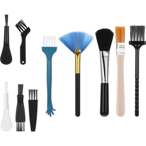 Set Mit 10 Reinigungsbürsten Für Tastaturen Und Laptops Kleine, Tragbare Reinigungsbürsten Aus Antistatischem Nylon Zur Reinigung Von Motherboard-lüftern, Tastaturen Und Anderen Geräten.