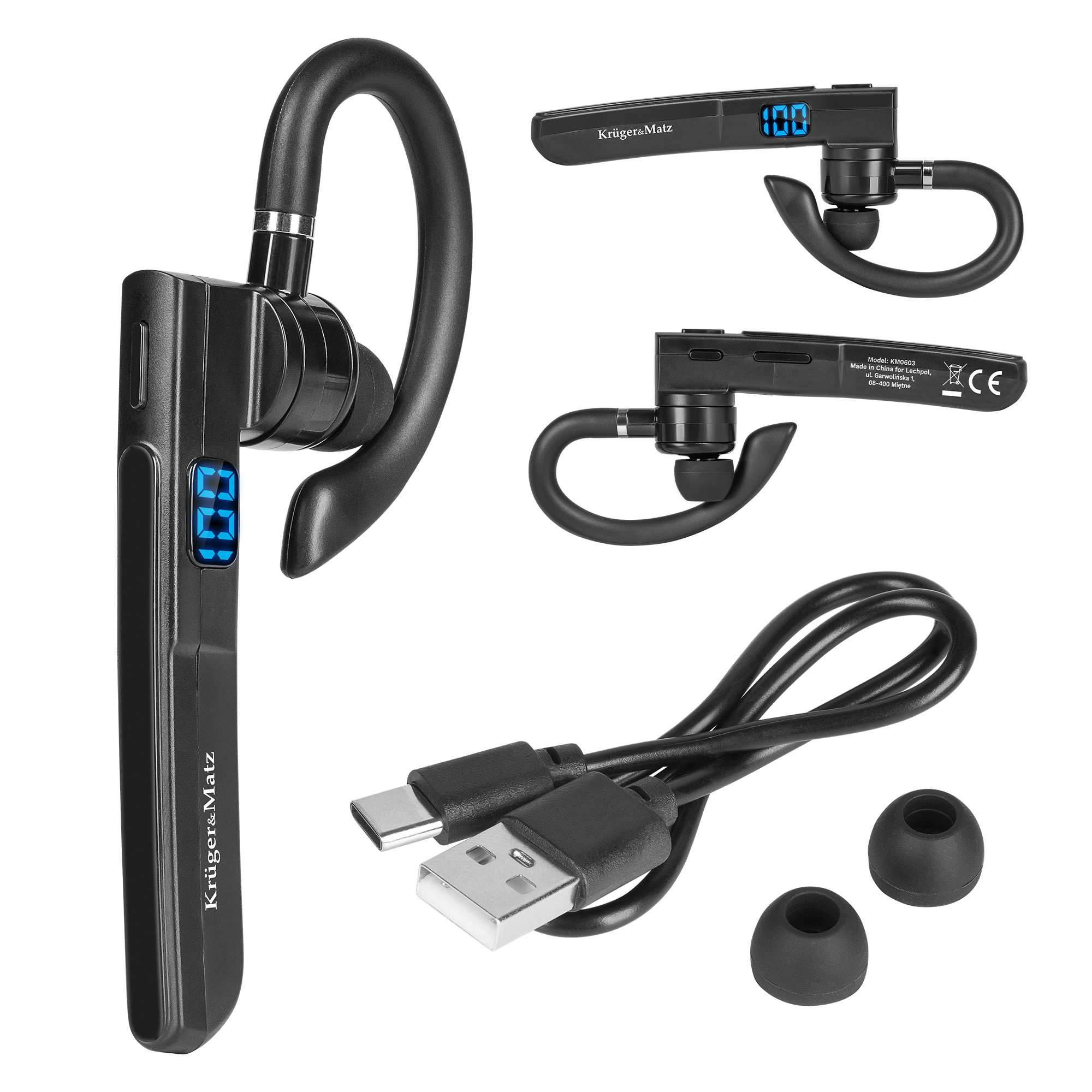 Kabelloser Bluetooth-kopfhörer Kruger&matz K16 Headset