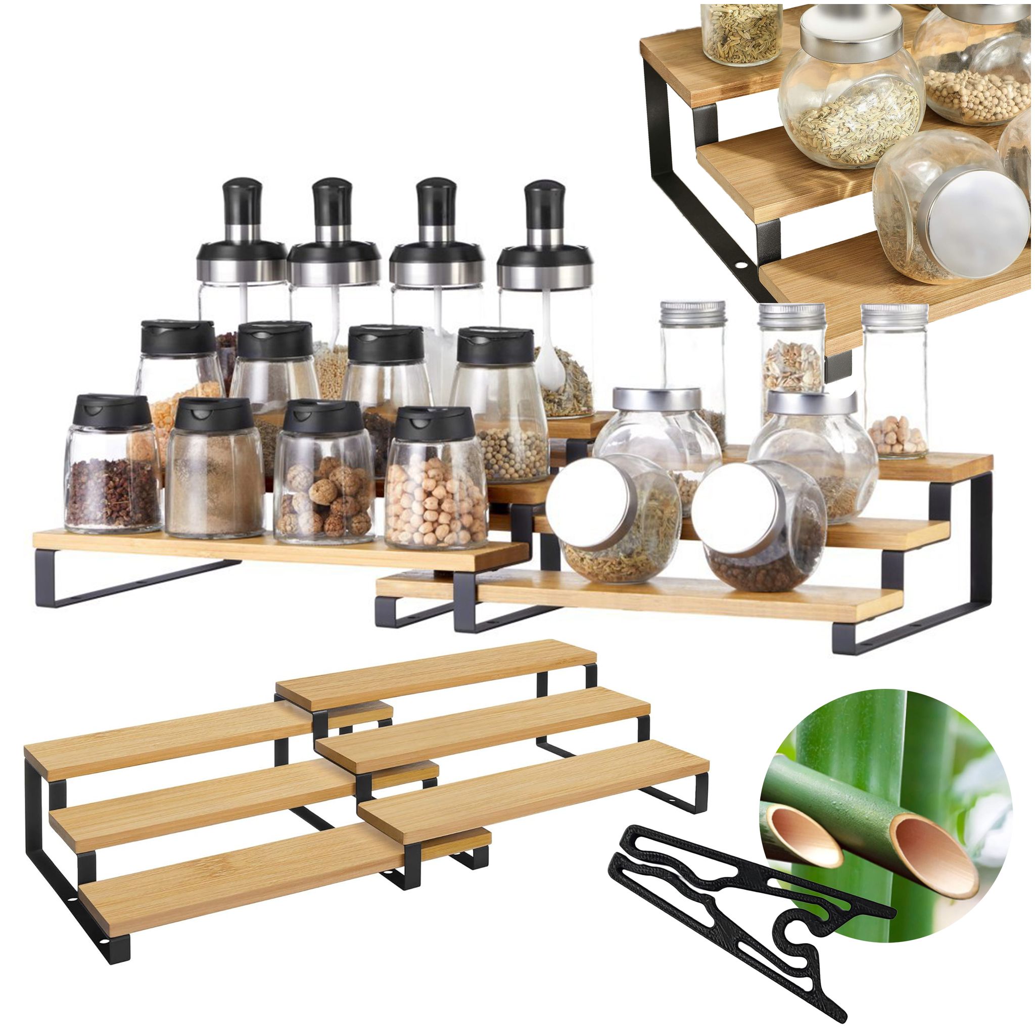 Küchenregale, Gewürzregal, Organizer-set, Zusätzliches Regal