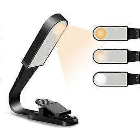 Wiederaufladbare Usb-leseleuchte Mit Berührungssensor, Leseleuchte Mit 3 Einstellbaren Helligkeitsstufen Zum Schutz Ihrer Augen, Flexible Klemm-leseleuchte