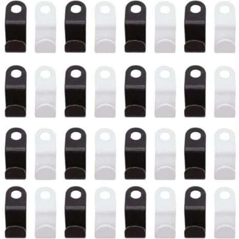 56 Mini-kaskadenkleiderbügel, Verbindungshaken Für Kleiderbügel, Platzsparend Im Kleiderschrank (28 Schwarze, 28 Weiße)