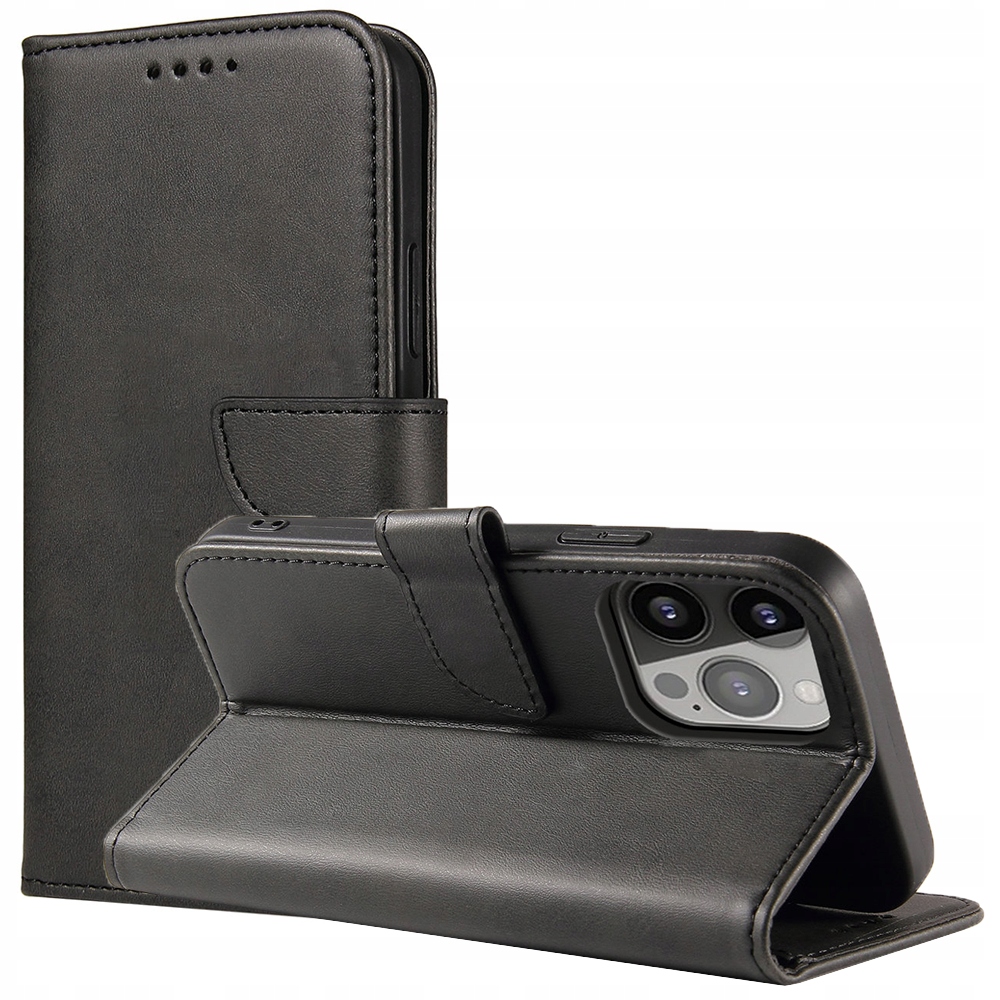 Magnetische Schutzhülle Für Huawei Nova 12 Mit Klappe Und Brieftasche – Schwarz