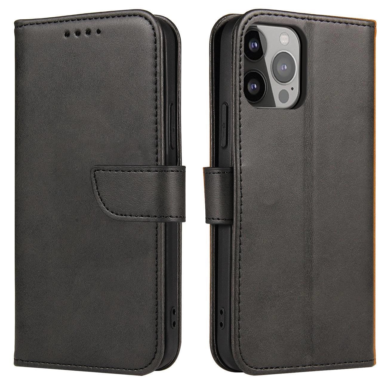 Magnetische Schutzhülle Für Oppo A98 5g Mit Klapp- Und Brieftaschenfunktion – Schwarz