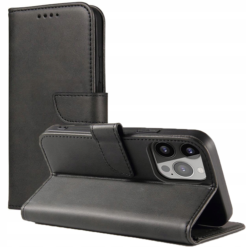 Elegante Schutzhülle Mit Klappe Und Standfunktion Für Iphone 14 Plus, Schwarz