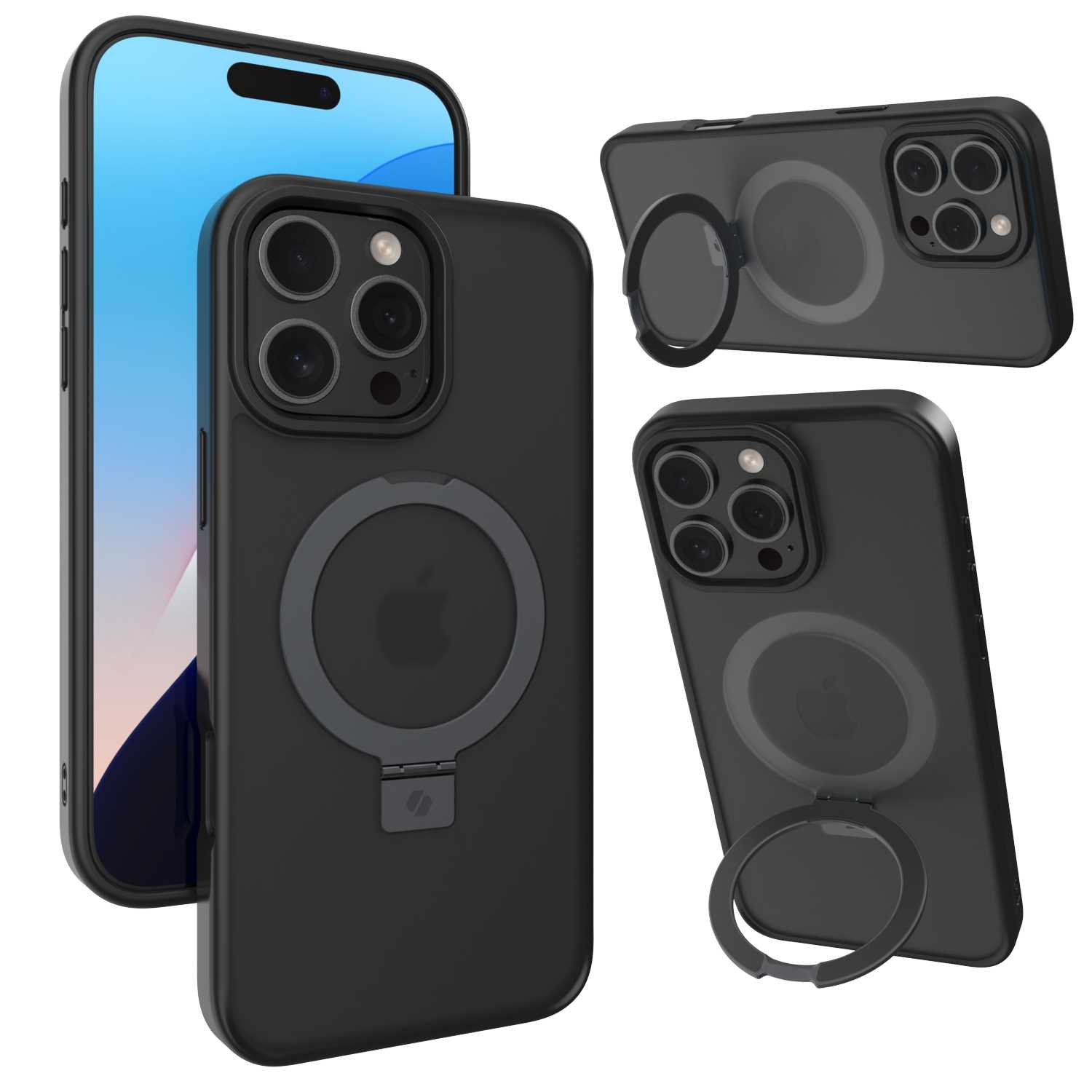 Spacecase Ring Pro Mag Iphone 16 Pro Max Schwarz