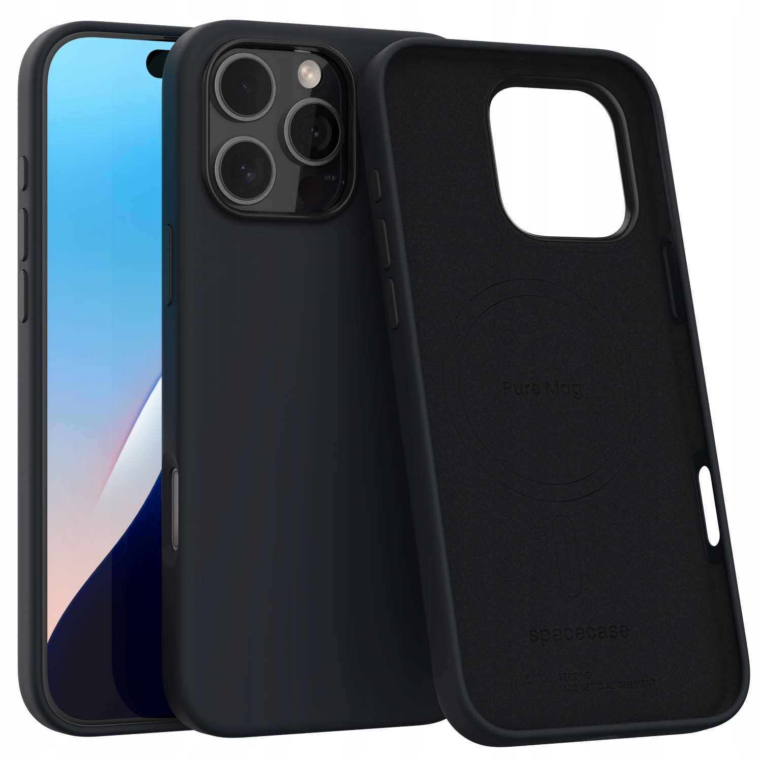Spacecase Pure Mag Iphone 16 Pro Max Schwarz